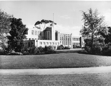 Photograph - Black and white print, Publicity Branch Victorian Department of Agriculture, Administration Building, 1958