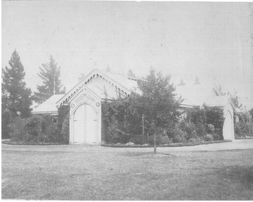 Photograph - Black and white print, Pavilion