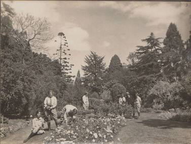 Photograph - Black and white print, Students at Burnley, C.1930's