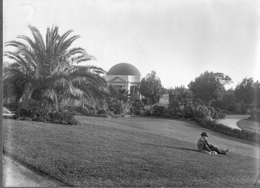 Photograph - Black and white print, Public Garden