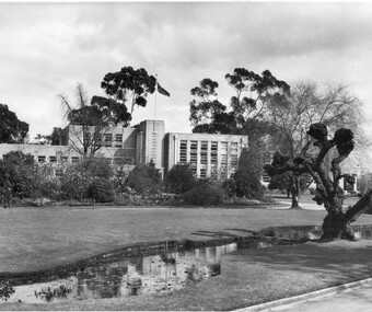 Photograph - Black and white print, Information Branch Victorian Department of Agriculture, Administration Building, 1960-1990