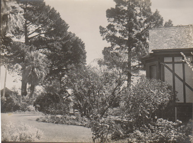 Photograph - Black and white print, Principal's Residence