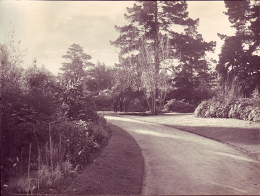 Photograph - Black and white print, View From the Pavilion Entrance, 1911, 1911