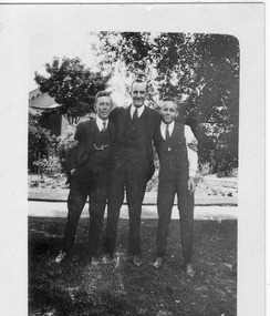 Photograph - Black and white print, Group of Men, 1922-1923