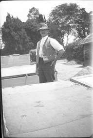 Negative - Black and white negative, Member of Staff George Russ, 1922-1923