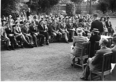 Photograph - Black and white print, The Age, Graduation C.R.T.S. Students 1948, 1948