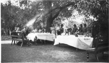 Photograph - Black and white print, Xmas Break-up 1941, 1941