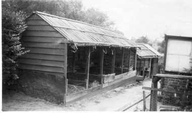 Photograph - Black and white print, Old Soil Bins, 1941