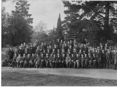 Photograph - Black and white print, Teachers School, School of Horticulture, Burnley, 1905