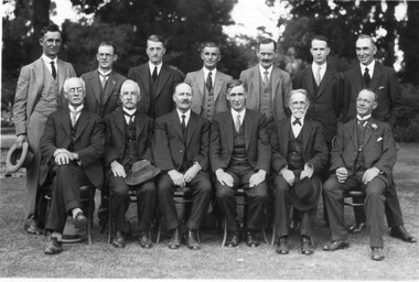 Photograph - Black and white print, The Argus, Committee R.H.S 1930, 1930