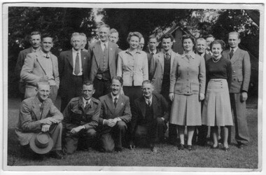 Photograph - Black and white print, Staff 1947 or 1948, 1947-1948