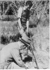 Photograph - Black and white print, Soil Testing, c. 1960