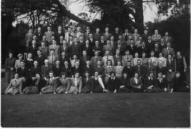 Photograph - Black and white print, Staff and Students 1948, 1948