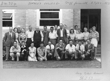 Photograph - Black and white print, Andy Tylee's Farewell, 1953