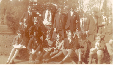 Photograph - Sepia print, Student and Staff Group 1927, 1927