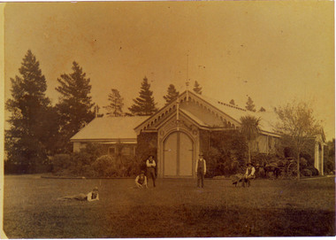 Photograph - Sepia print, A.P. Winzenried, Pavilion, c. 1890