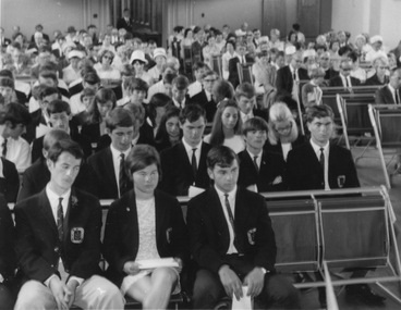 Photograph - Black and white print, Information Branch Victorian Department of Agriculture, Burnley Speech Day 1968, 1968