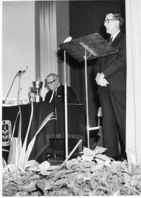 Photograph - Black and white print, Information Branch Victorian Department of Agriculture, Burnley Speech Day 1968, 1968