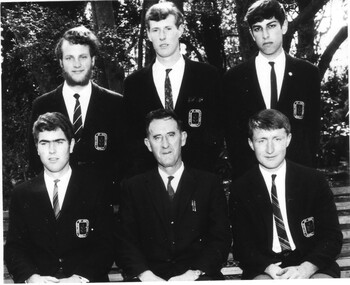 Photograph - Black and white print and negative, Information Branch Victorian Department of Agriculture, Student and Staff Group, 1968