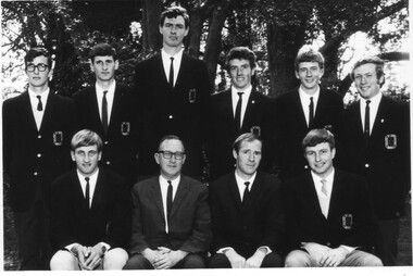 Photograph - Black and white print and negative, Information Branch Victorian Department of Agriculture, Student and Staff Group, 1968
