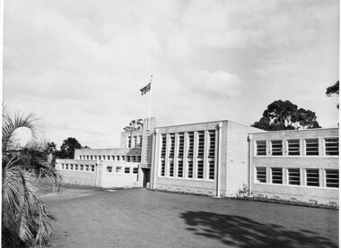 Photograph - Black and white print, College photographs, Administration Building, 1949
