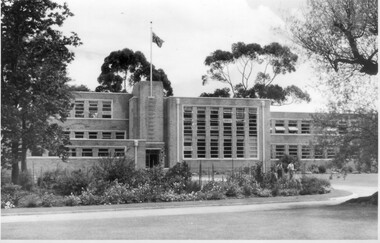 Photograph - Sepia print, Administration Building, c. 1950