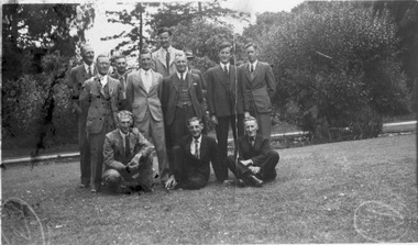 Photograph - Black and white print, Burnley past Students Association, Staff Group, 1945-1946
