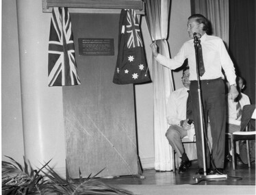 Photograph - Black and white print, Official Opening of Student Amenities Building, 1973