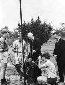 Photograph - Black and white print, Visit by Sir Rohan Delacombe, 1967