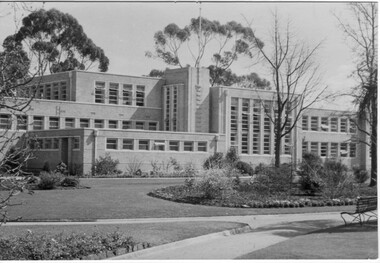 Photograph - Black and white print, Administration Building, 1956