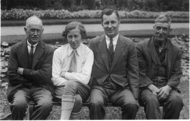 Photograph - Black and white print, Staff Members, 1932