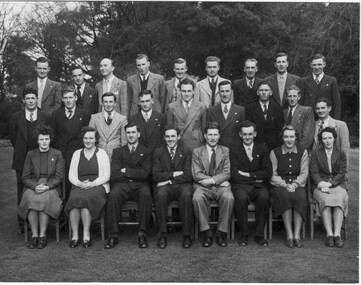 Photograph - Black and white print, Commonwealth Reconstruction Training Scheme Groups "A" & "B" 1948, 1948