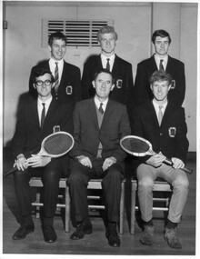 Photograph - Black and white print, Information Branch Victorian Department of Agriculture, Intercollege Tennis Team 1970, 1970
