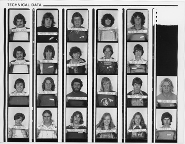 Photograph - Black and white print, Dept pf Agriculture, Victoria, Student ID Photographs 1980, 1980