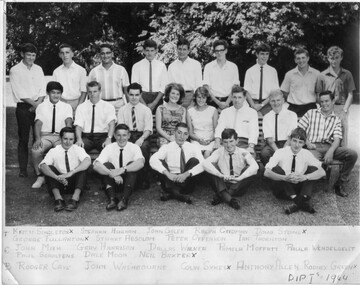 Photograph - Black and white print, Publicity Branch, Department of Agriculture, Victoria, Diploma I Students 1964, 1964