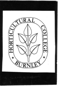 Photograph - Black and white print, Douglas Kneen, College Logo