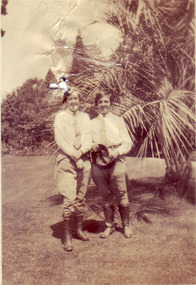 Photograph - Sepia print, Carine Williams (nee Wettenhall), Miss Allender and O.Matthews, 1929