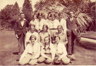 Photograph - Sepia print, Carine Williams (nee Wettenhall), The Seniors in 1929, 1929