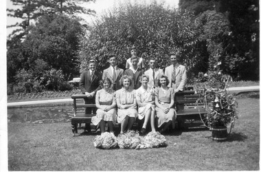 Photograph - Black and white print, Helen Dudley, Break up Day 1944, 1944