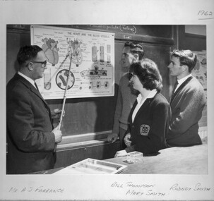Photograph - Black and white print, Biology Class, 1962