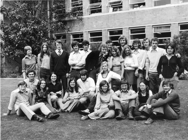 Photograph - Black and white print, Information Branch Victorian Department of Agriculture, Group of Diploma III Students 1973, 1973