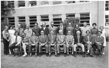 Photograph - Black and white print, Information Branch Victorian Department of Agriculture, Staff Photograph 1973, 1973