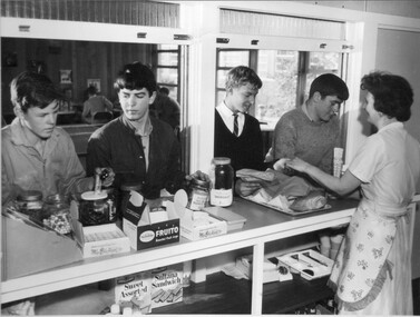 Photograph - Black and white print, Canteen, 1961