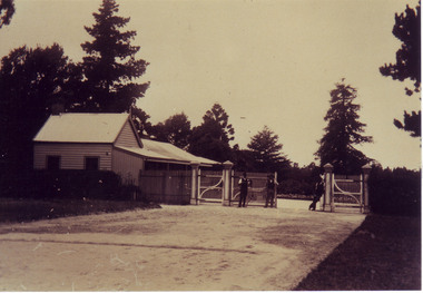 Photograph - Black and white or sepia print, A.E. Bennett, Neilson's Cottage, c. 1894