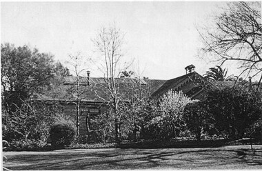Photograph - Black and white print, Pavilion
