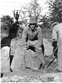 Photograph - Black and white print, E.M. Gibson, Public Works Maintenance Staff Member, 1948