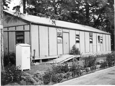 Photograph - Black and white print, E.M. Gibson, Army Hut, c. 1951