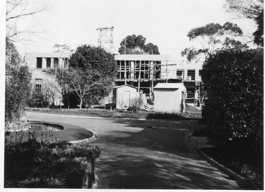 Photograph - Black and white print, E.M. Gibson, Administration Building Under Construction, Aug 1947