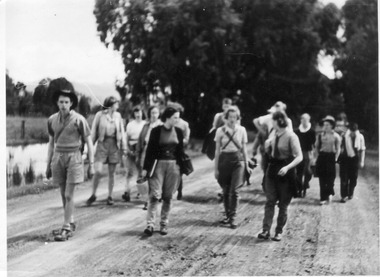 Photograph - Black and white print, E.M. Gibson, Camping, Late 1940s-Early 1950s