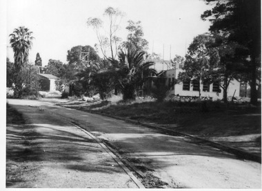 Photograph - Black and white print, E.M. Gibson, Construction of Administration Building, February 1947